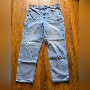 American Eagle Outfitters Women's Light Blue Straight Leg‎ Jeans